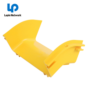Ningbo Lepin usine 200mm 600mm Abs Pvc plastique câble plateau <span class=keywords><strong>couverture</strong></span> tailles jaune Fiber optique Raceway poussière Fiber Runner - Product Image 6
