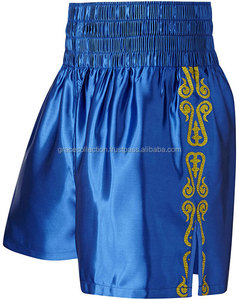Wholesale Men's <b>Boxer</b> Short Custom Design Side Slit Kick Boxing Short - Product Image 3