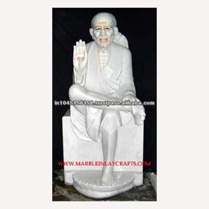 White Marble Lord Sai Baba Moorti - Product Image 1