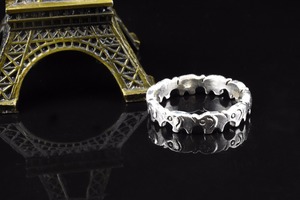 Shri Ashapura Jewels Beautiful White Silver <b>Elephant</b> Shape Plain Silver Plated Rings BOHEMIA Style Christian Wedding Anniversary - Product Image 4