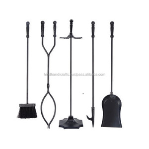 High Quality Iron Made <b>Fireplace</b> Tools Set of 4 Pieces Bulk Manufacturer and Supplier From India - Product Image 6