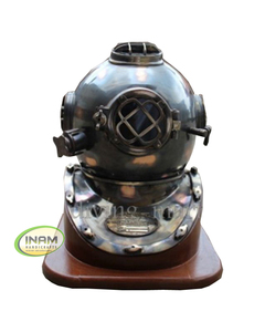 Casco DE BUCEO náutico de latón hecho a mano modelo de metal pulido por INAM ARTESANÍA para regalos de empresa - Product Image 2
