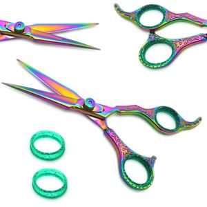 Tijeras de peluquero de acero inoxidable japonesas profesionales, hoja recta de alta calidad con punta afilada para tijeras de corte de pelo de belleza - Product Image 3