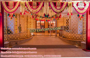 Piliers de passerelle de mariage fontaines de sperme Piliers de fontaine d'entrée de mariage Décoration Dernier piédestal de fontaine de fibre de mariage - Product Image 6