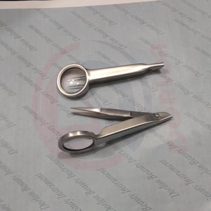 Pince à épiler grossissante en acier inoxydable de haute qualité avec pointe fine, logo personnalisé, pince à épiler pour sourcils avec miroir grossissant - Product Image 1