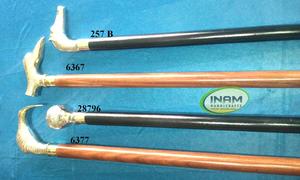 Bastón de senderismo plegable de madera de estilo Vintage hecho a mano de calidad extrema con punta de goma y mango de latón de diseñador - Product Image 4