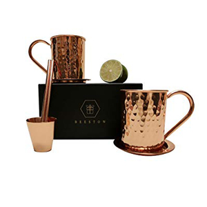 แก้วทองแดงดีไซน์ใหม่พร้อมกล่องของขวัญแก้วสั้นดีไซน์หรูหราและทันสมัย - Product Image 1