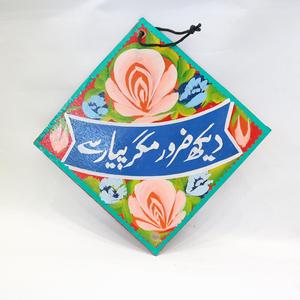 Art de camion pakistanais peint à la main remise de mur/porte - Product Image 1