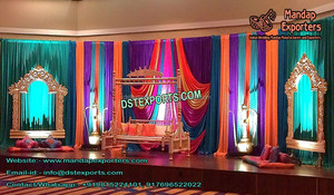 Punjabi Sangeet Night Stage Decoraciones para bodas para celebraciones de bodas indias - Product Image 6