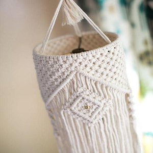 Abat-jour en macramé écologiques en coton pour la décoration intérieure - Product Image 1