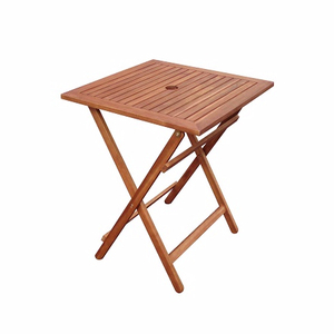 Elegante mesa de comedor con patas de metal y tapa de madera para el hogar, restaurante, cocina, Hospital, uso en exteriores, Hotel a buen precio - Product Image 1