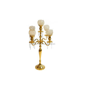 Candélabres de centre de table en cristal, nouveau candélabres en métal - Product Image 2