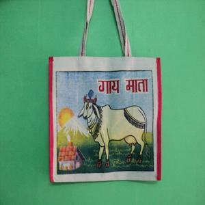 Dieux hindous imprimé fourre-tout sacs à provisions ethnique imprimé Shopping sacs fourre-tout imprimé fourre-tout sacs à provisions en gros - Product Image 6