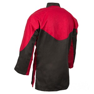 Kimono karaté pour hommes, vêtement uni, rouge et noir, motifs artistiques, collection 2021 - Product Image 2