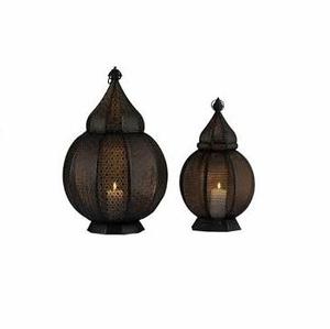 Lanterne VINTAGE marocaine en fer forgé, lanterne de bougies décoratives pour fête, lanterne suspendue, 32 pièces - Product Image 6