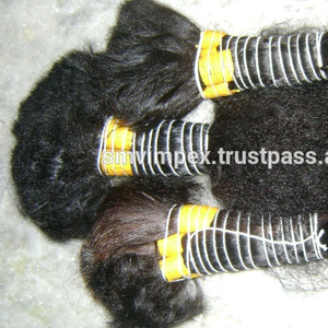 Haute qualité 2026 nouveaux produits fabriqués en inde 100% cheveux vierges indiens Remy en vrac. Cheveux doux en vrac non traités - Product Image 2