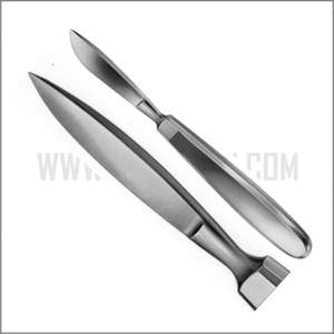 Venta al por mayor de fabricación de calidad superior superventas sólido forjado bisturí Acero inoxidable 140mm, instrumentos post-mortem - Product Image 3