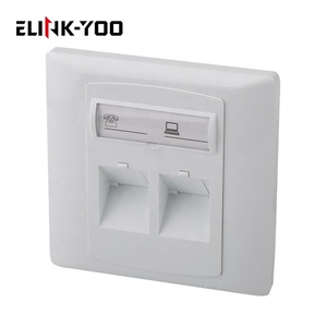Plaque murale <span class=keywords><strong>RJ45</strong></span> de type allemand cat6 - Product Image 2