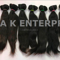 Extensions de cheveux humains vierges naturels indiens non traités Remy, longueur 8-30 pouces, lisses, ondulés, bouclés, tissage double machine
