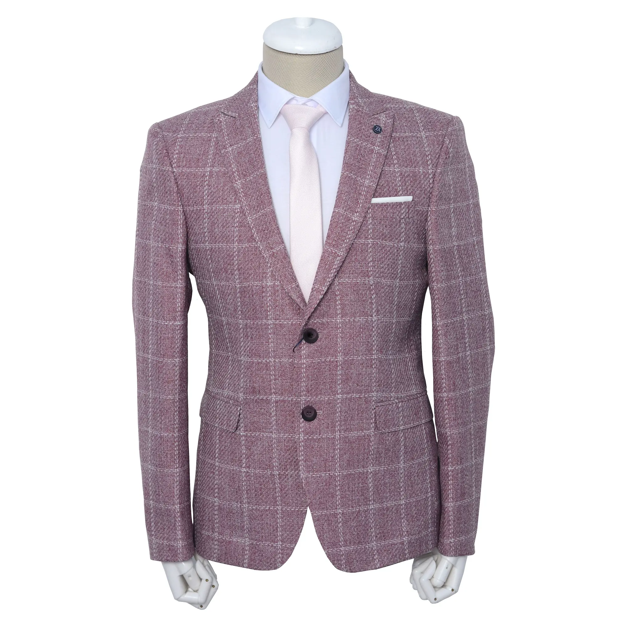 Costume Blazer rose pour hommes, tenue de qualité italienne, 2020, nouvelle collection