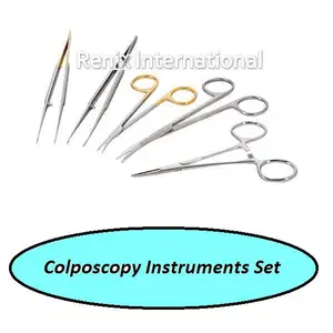 Conjunto de instrumentos quirúrgicos de colposcopia