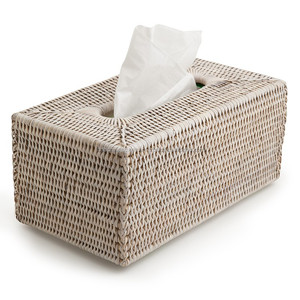 ที่ใส่ผ้าเช็ดปากหวายธรรมชาติ/กล่องกระดาษทิชชูหวาย - Product Image 1