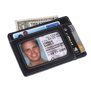 Indian Exporter Stylish Cowhide Genuine Silky <b>Black</b> Leather RFID Card <b>Wallet</b> Slim Bifold <b>for</b> <b>Men</b> Daily Use Available <b>For</b> Sale - Product Image 3