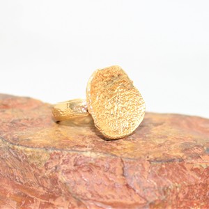 Venta al por mayor colección contemporánea martillado textura anillo 925 plata esterlina con chapado en oro bisel ajuste incrustaciones para bodas - Product Image 5