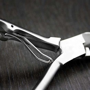 Cortaúñas alemán de acero inoxidable de alta resistencia con logotipo personalizado cortaúñas de un solo resorte hecho a mano cortador de cutículas para bebés cuidado Personal de dedos - Product Image 3