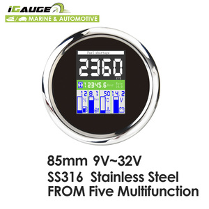 3-1/3 "85mm chất lượng cao mặt đen không thấm nước kỹ thuật số năm đa chức năng đo cho biển và ô tô - Product Image 6