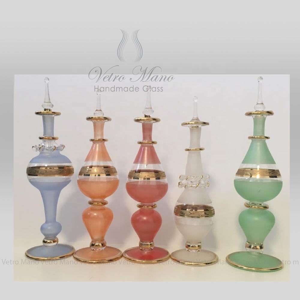 Egyptian Handmade Perfume Bottles Vetro Mano Glassware