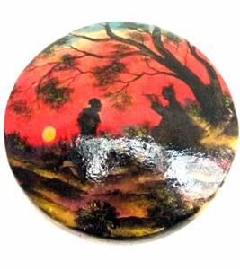 โคมไฟติดผนังผิวอูฐทาสีด้วยมือแบบตะวันออกโคมไฟผิวอูฐทาสีด้วยมือโคมไฟผิวอูฐแบบพรีเมี่ยม - Product Image 3