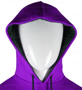 Svetşört polar mor özelleştirmek spor hoodie