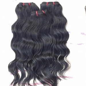 Extensiones de cabello humano ondulado natural estilo afro, cabello Virgen sin procesar indio de alta calidad al por mayor - Product Image 1