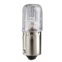 Lampes à bougies de qualité Schneider, bouton poussoir, ampoule LED 24 V AC/DC avec base BA9s, transparente