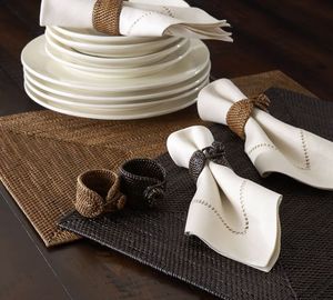 Anneaux de serviette en rotin faits à la main, écologiques, en gros, pas chers, décoration de table, en stock, utilisation en restaurant - Product Image 3