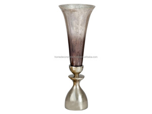 แจกันโลหะอะลูมิเนียมทรงสูง อินเดีย วาส - Product Image 3