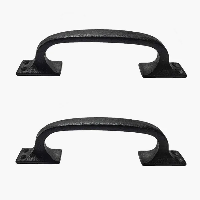 Black Drawer Pull Handle Wrought Iron