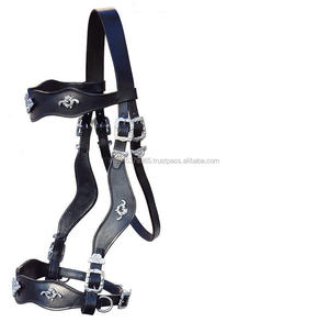 Nouvelle bride de cheval en cuir de haute qualité en brun foncé brun noir - Product Image 1