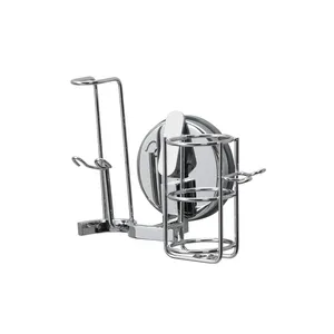 Juego de soporte de cepillo de dientes sanitario de acero inoxidable y latón de dos piezas ecológico con ventosa de 10kg de capacidad - Product Image 1