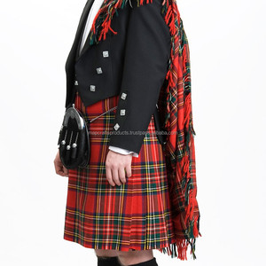 Uniformes décontractés pour hommes de haute qualité de style occidental brodés à la mode écossais Stewart Kilts Basson Design - Product Image 4