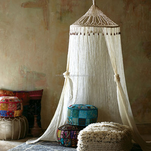 Canopée en macramé en coton transparent de qualité supérieure, élégante et magnifique - Product Image 3