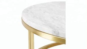 โต๊ะข้างแบบโมเดิร์นสำหรับบ้านไร่/โต๊ะกาแฟเฟอร์นิเจอร์บ้านโลหะสำหรับห้องนั่งเล่นทานอาหารอพาร์ทเมนต์ห้องครัว - Product Image 5