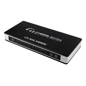 hdmi matrix switcher switch 4 in 2 out support 4K 30Hz CEC ARC with audio output