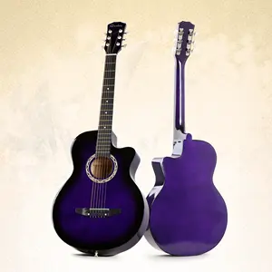 Musical instruments 38 inch nhựa acoustic guitar giá rẻ nhất acoustic guitar đối với sinh viên