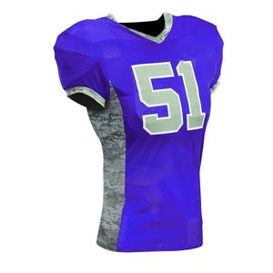 Maillot de football américain imprimé de logo personnalisé 100% tissu de maille de polyester XL grande taille chemises élégantes pour adultes - Product Image 4