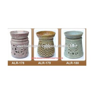 เตาน้ำมันหอมระเหยทำมือหินสบู่หลากสี - Product Image 1