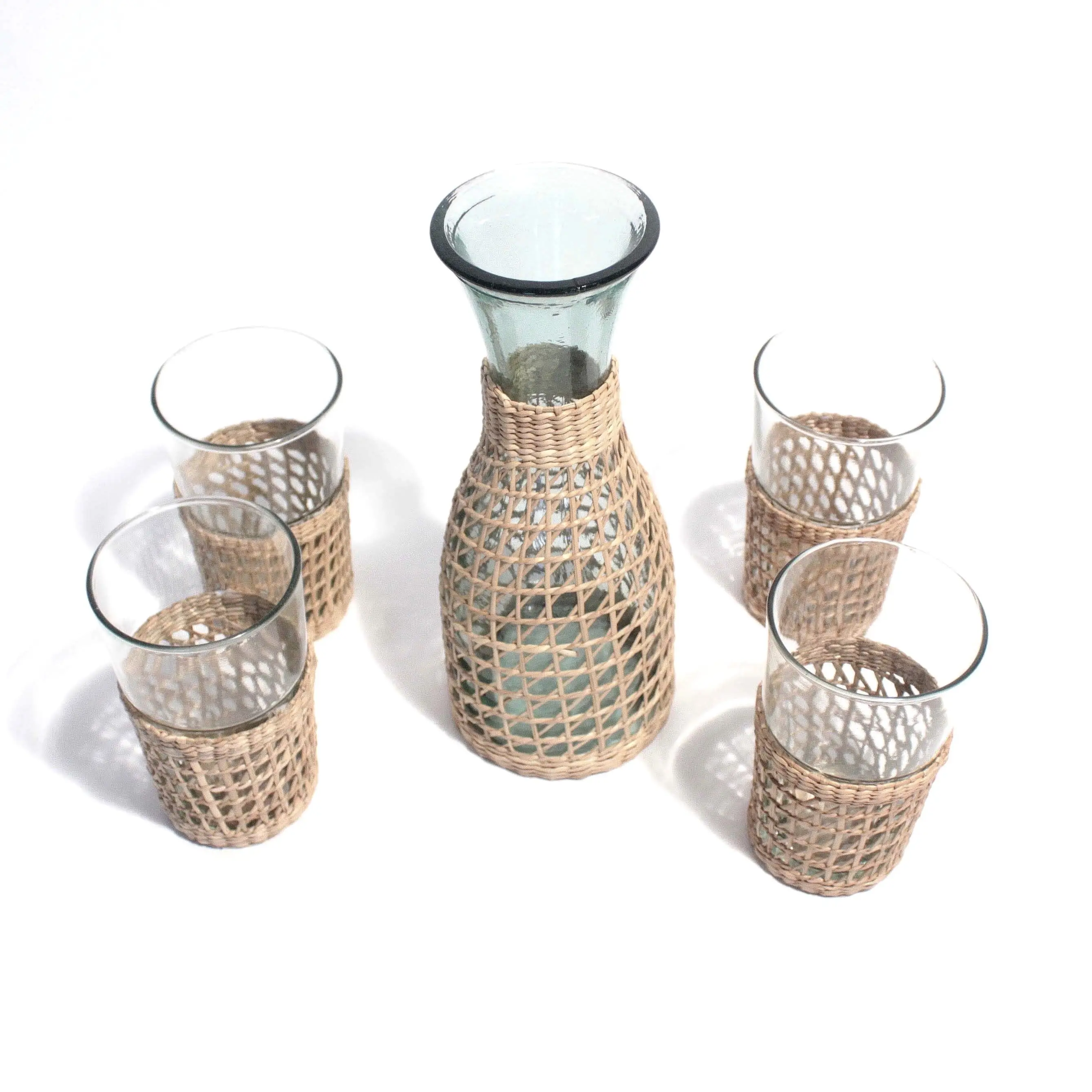 Hot deals natural safety seagrass cup holder home decoration // handwoven livingroom seagrass cup holder wholesale trade