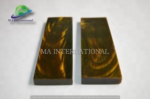 Envío Inmediato, Escamas de Cuero de Búfalo/Vaca de Alta Calidad para Mangos de Cuchillos, Estilo Animal Pulido, Color y Tamaño Personalizables - Product Image 4