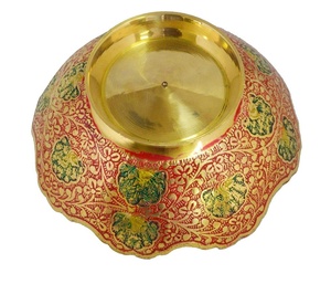 Cuenco decorativo de Latón chapado a mano para regalo y manualidades de metal con diseños en relieve Fabricante Venta al por mayor venta directa de fábrica - Product Image 2